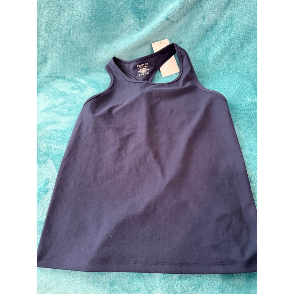 Peloton Cadent LT‎ Tank Navy Blue Racerback Athletic Workout Top WT00846-411-S